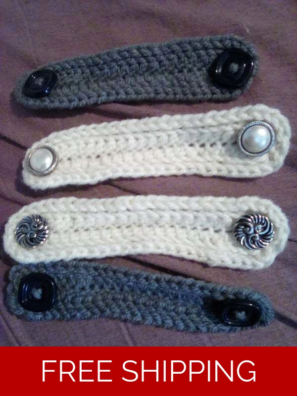 Hand Crocheted 5.5" Ear Saver